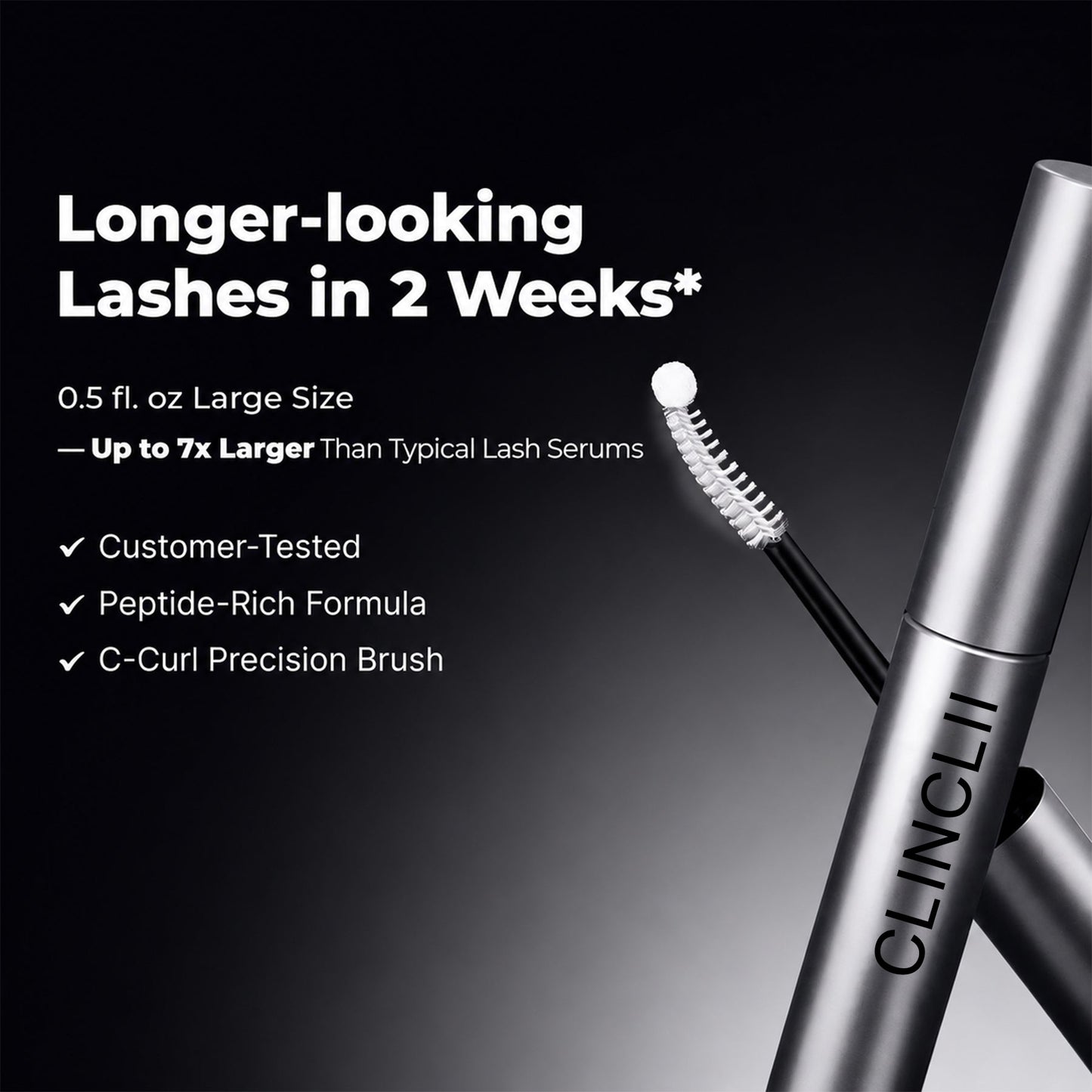 Eyelash Growth Serum- Safe & Gentle Lashes Care, Fuller, Thicker in 2 Weeks, Non-Prostaglandin