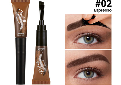💧5-Color Tear-Off Brow Tint – Long-Lasting Waterproof Brow Gel
