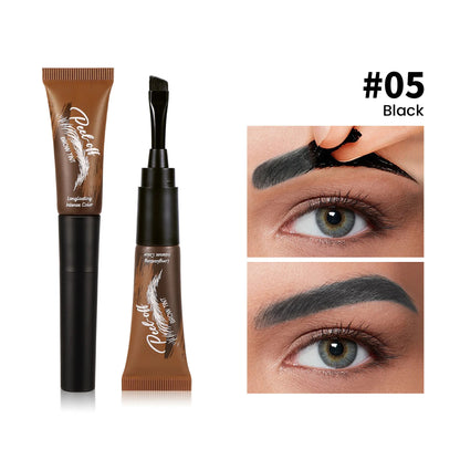 💧5-Color Tear-Off Brow Tint – Long-Lasting Waterproof Brow Gel