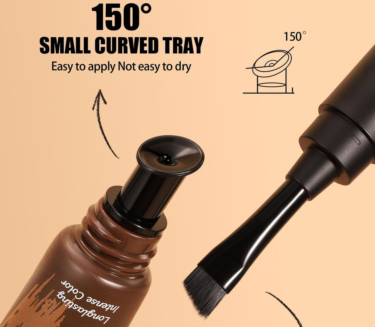 💧5-Color Tear-Off Brow Tint – Long-Lasting Waterproof Brow Gel